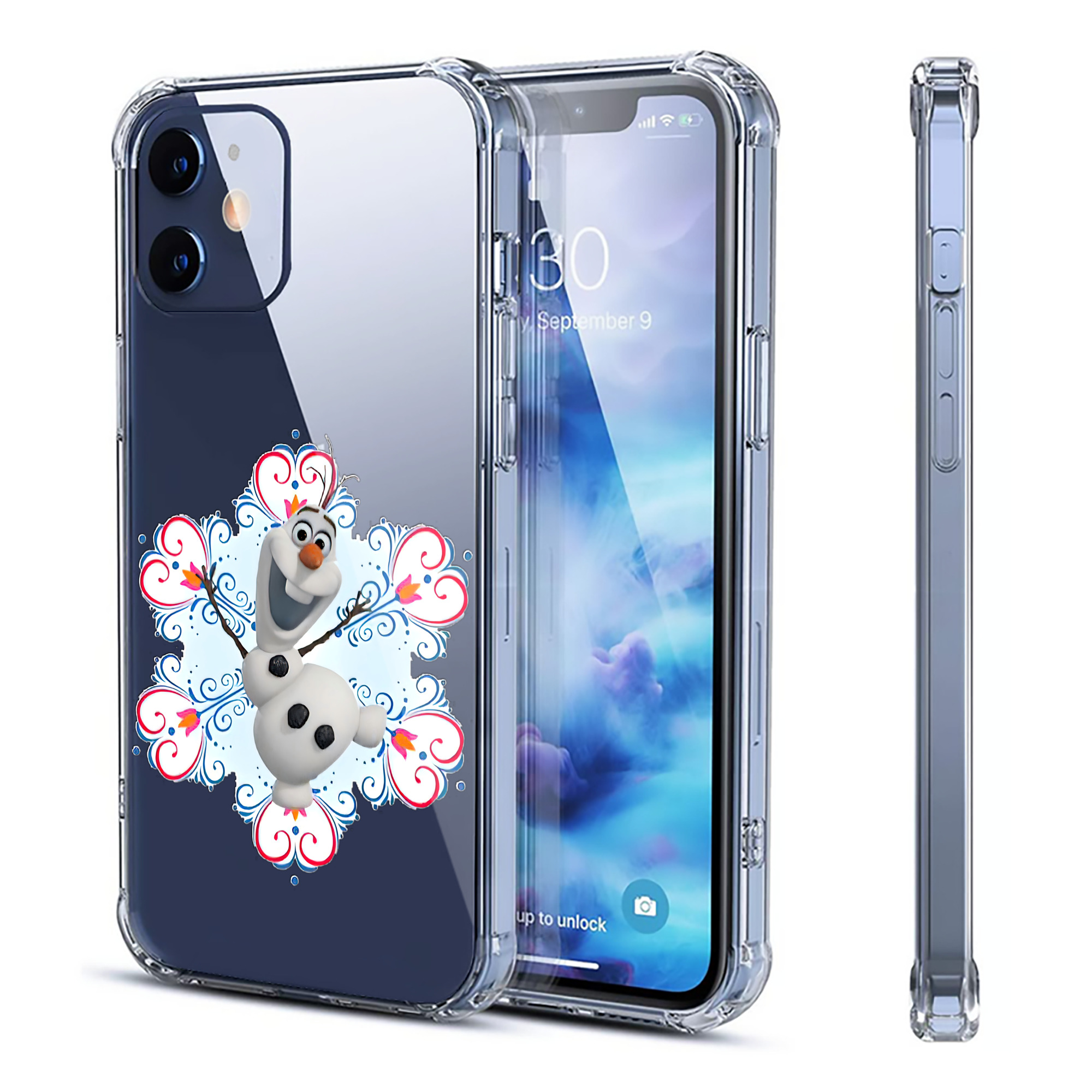 （画像用） アナと雪の女王 アンナ エルサ Frozen Anna Elsa 【iPhone 12シリーズ対応】透明スマホケース（クリアソフトケース）